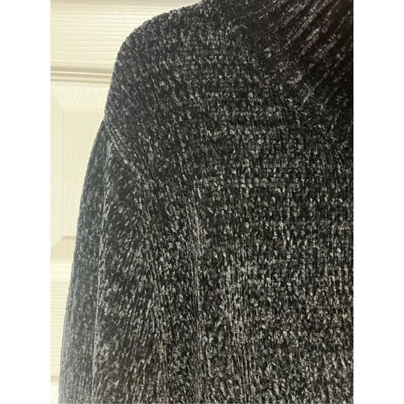 Australia New Zealand Black Chenille Full Zip Cardigan Sweater sz XXXL EUC - Picture 3 of 8